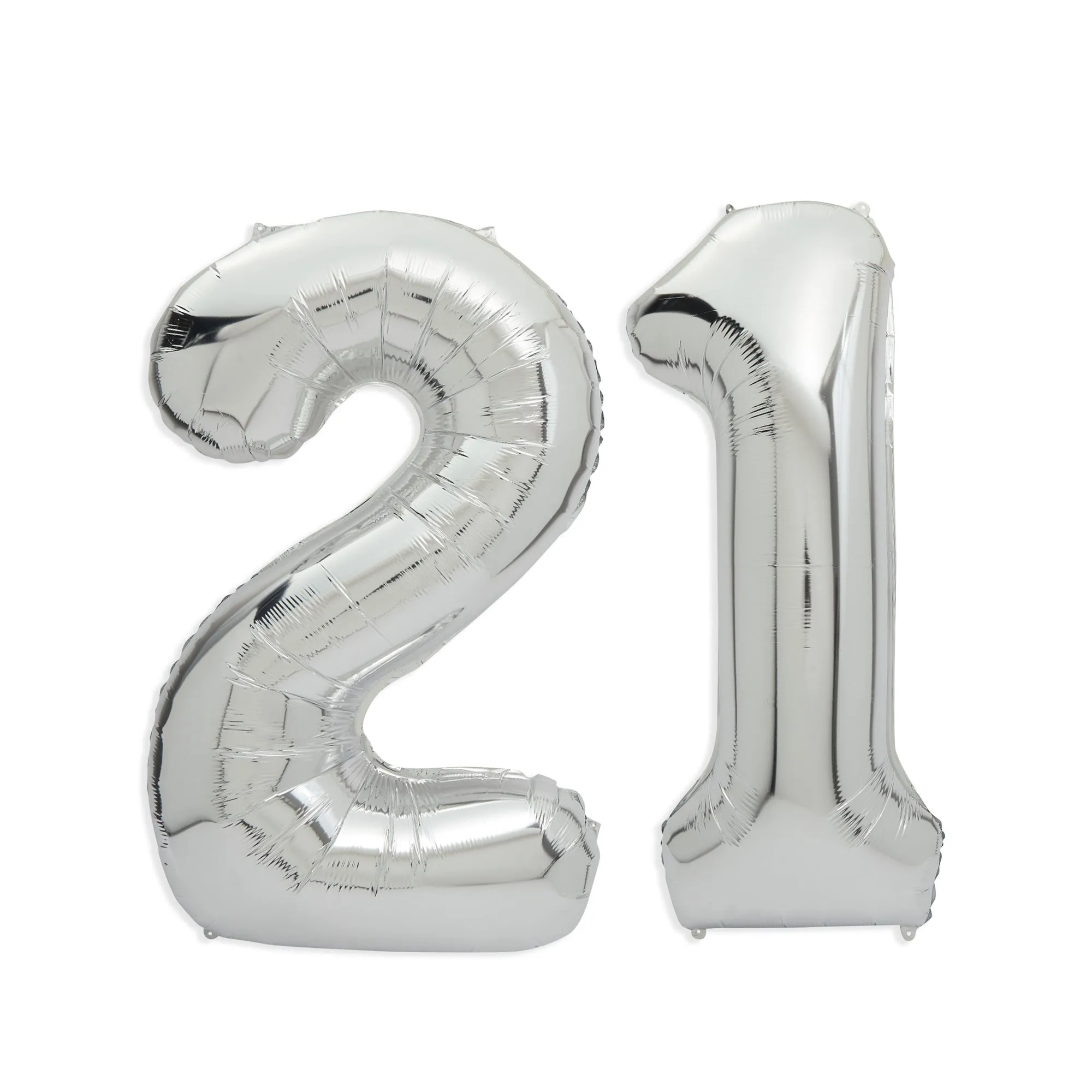 21st Birthday Party Decorations, Number 21 Balloons with Tassel Tail (39 Pieces)