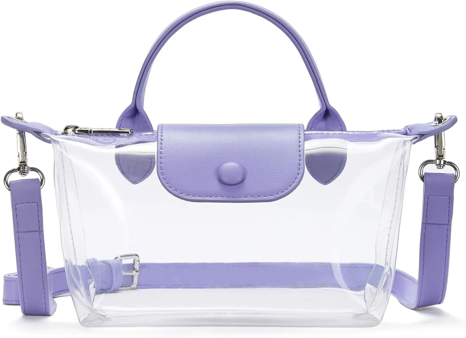 BOSTANTEN Clear Bag for Stadium Approved Small Crossbody Purse Handbags for Concerts Sports Events