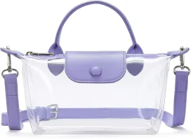 BOSTANTEN Clear Bag for Stadium Approved Small Crossbody Purse Handbags for Concerts Sports Events
