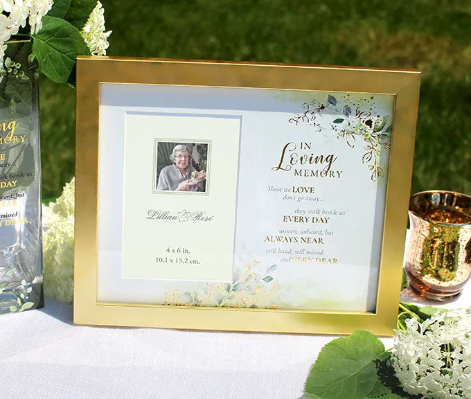 Botanical Themed Memorial Sympathy Frame