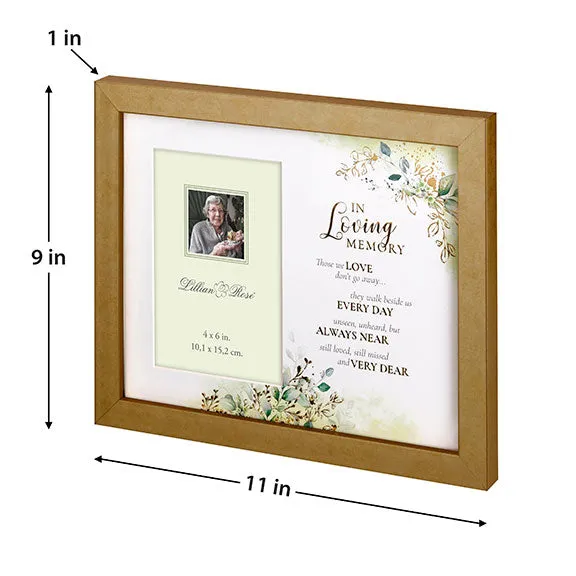 Botanical Themed Memorial Sympathy Frame