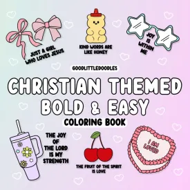 Christian Themed Bold and Easy Coloring Book: Bold and Easy Coloring Paperback  July 27, 2024
