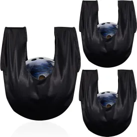 Civaner 3 Pack Bowling Ball Seesaw Washable Black Cleaning Giant Bowling Ball Towel See Saw Polisher Polisher Bag