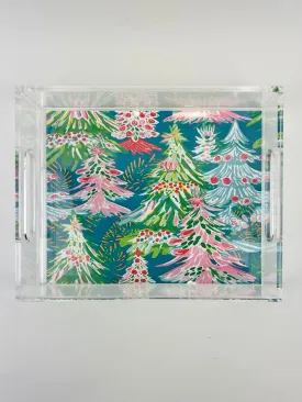 Colorful Trees Acrylic Tray