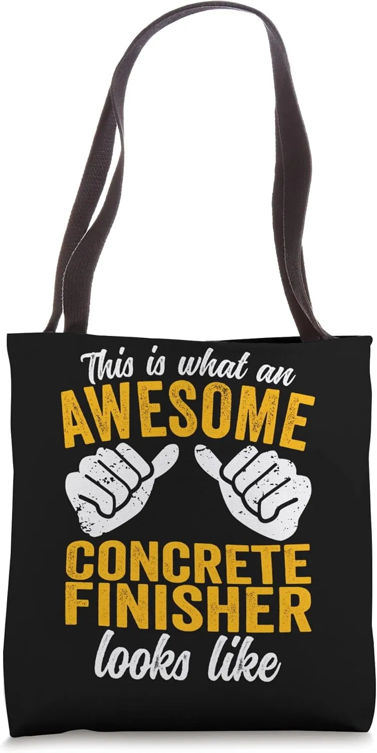 Concrete Finisher This is what an Concrete Mixer Truck Tote Bag
