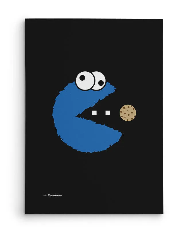 Cookie Monster Pac-Man Canvas