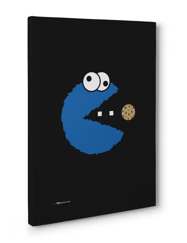 Cookie Monster Pac-Man Canvas