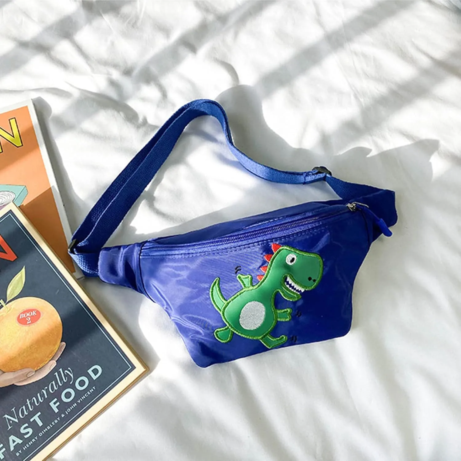 Cute Dinosaur Kids Fanny Pack Waist Pack Small Belt Bum Bag Crossbody Purse Waist Pouch for Toddler Girls Boys