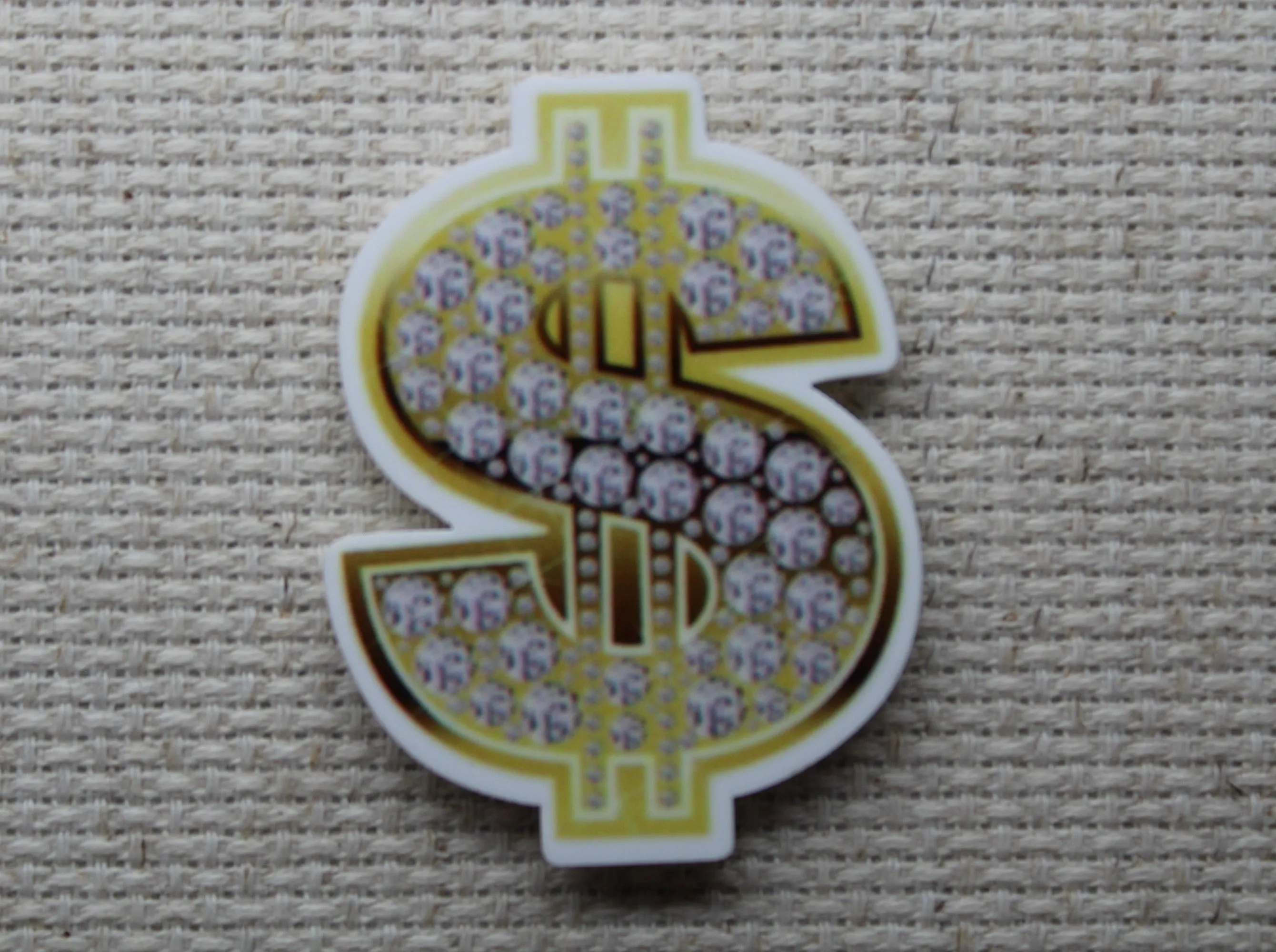 Diamond Dollar Sign Needle Minder, Cover Minder,  Magnet LAST ONE!