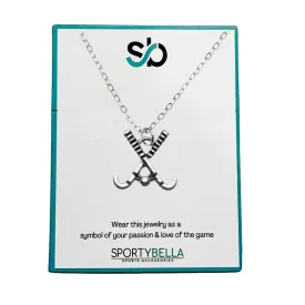Field Hockey Sticks Necklace