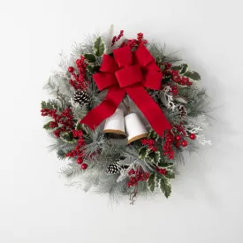 Flocked Berry Pine Wreath