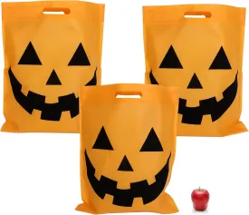 Funiverse Bulk 25 Pack Reusable Jack O' Lantern Halloween Trick or Treat or Shopping Bags -