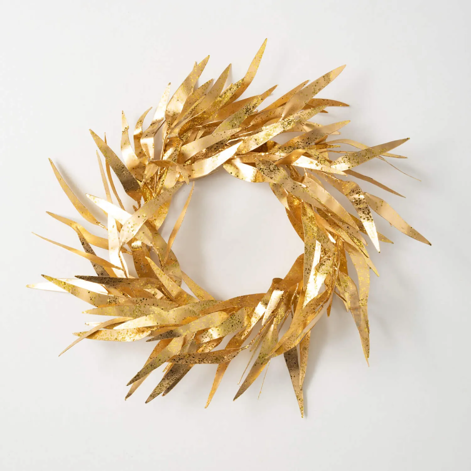 Gold Eucalyptus Blade Wreath