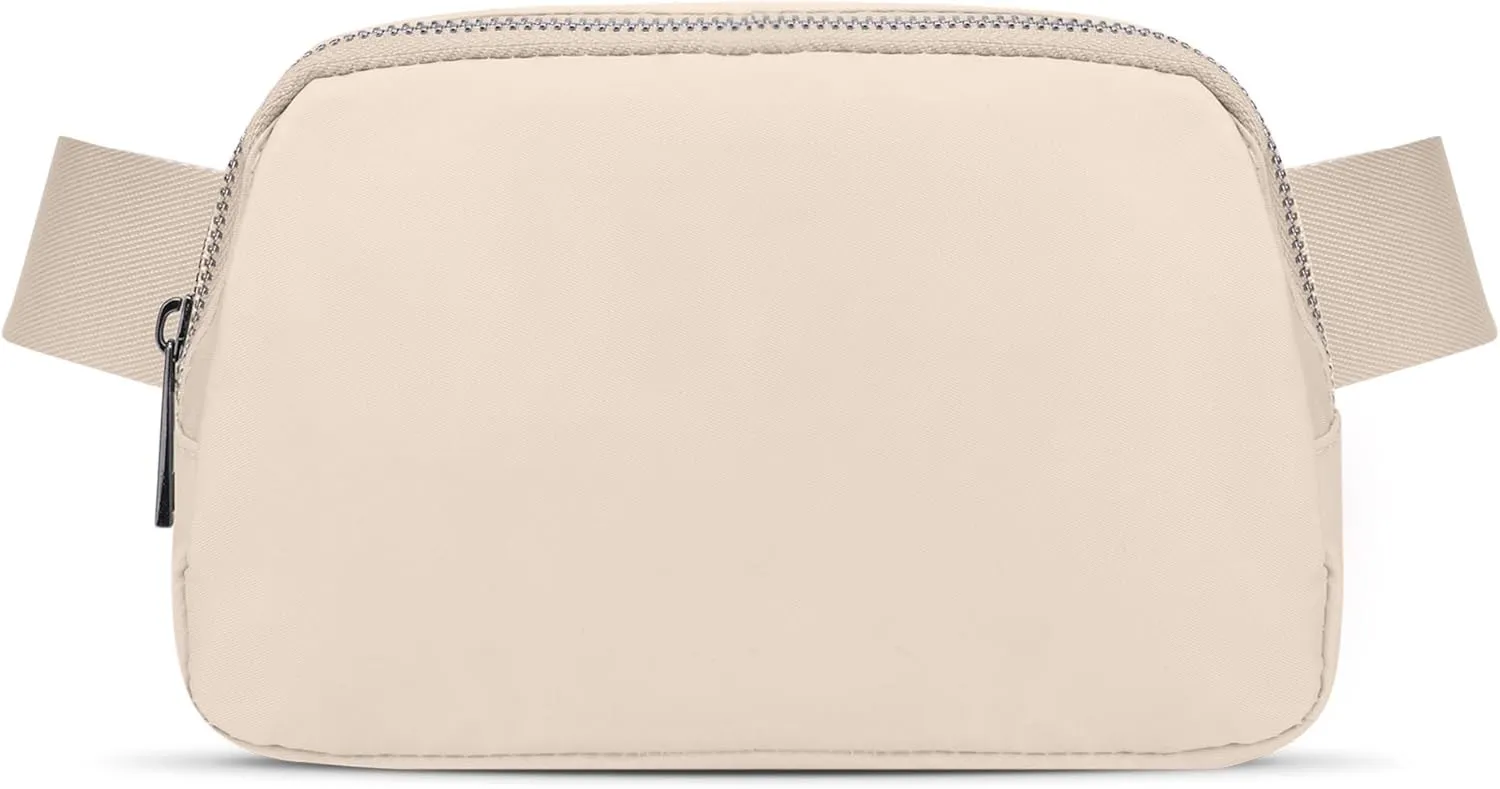 JSJ Mini Fanny Pack for Women & Men,Valentines Day Gifts for Girls Teens Kids Daughter Sister Her,Trendy Stuff Crossbody Bags Cute Everywhere Belt Bags.(Creamy)