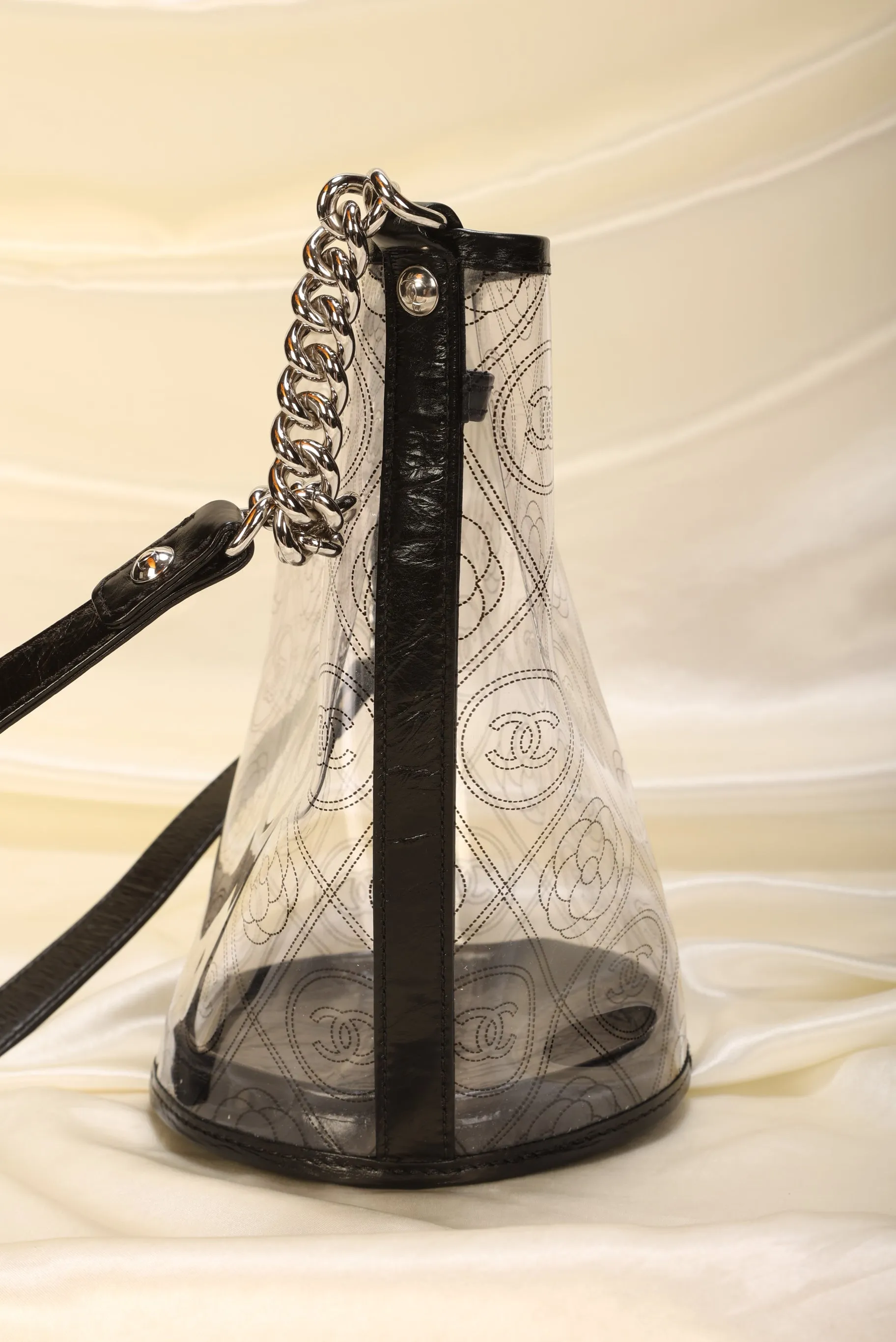 Limited Edition CL Patent 2018 Camellia Bucket Bag