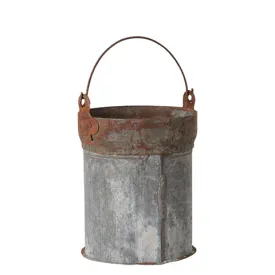 Little Vintage Rusty Iron Bucket