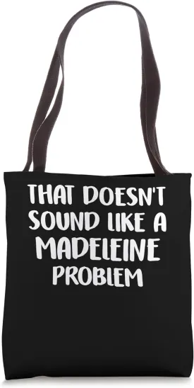MADELEINE Personalized Cute Flower Girls MADELEINE Name Tote Bag