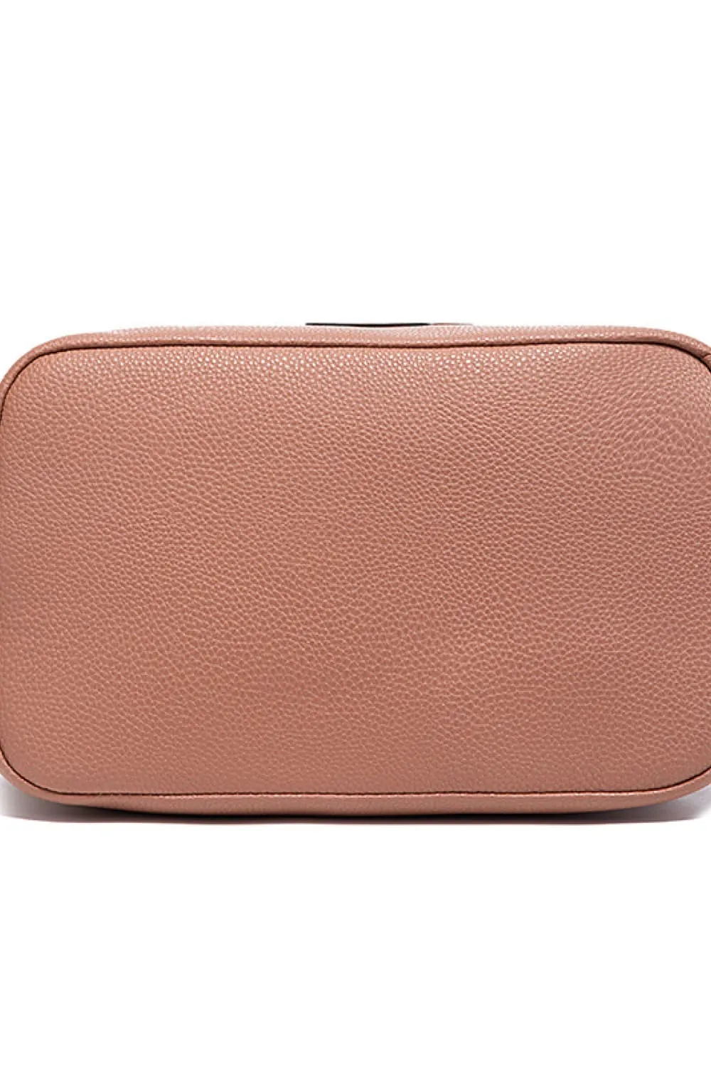 PU Drawstring Bucket Handbag