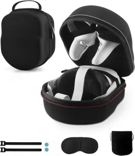 VORI Case for Meta Quest 3/Quest 3S/Oculus Quest 2 Accessories/Vision Pro/Pico 4, Fit Official Original, with Len Protector, Portable Hard Carrying Case for Meta Quest